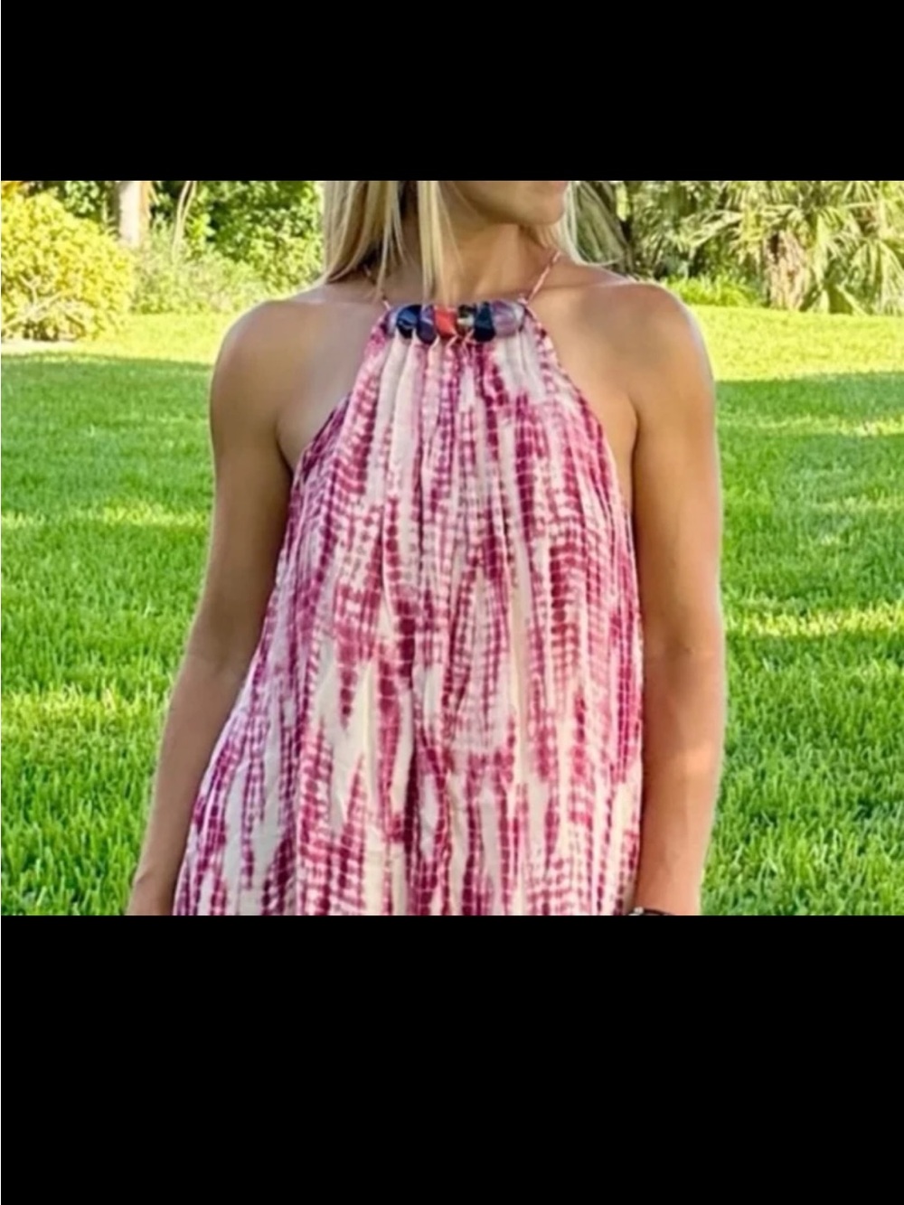 NWT ZARA BEADED TIE-DYE DRESS SIZE XL - Picture 6 of 12